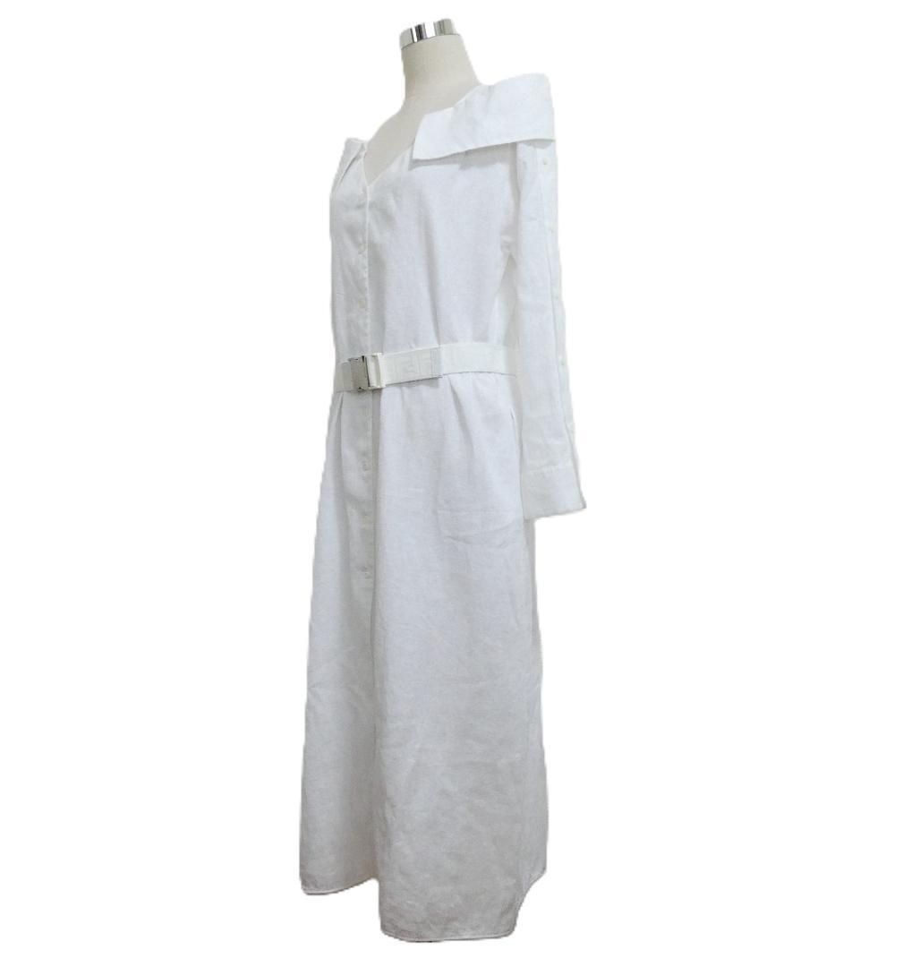 美品 FENDI フェンディ サイズ40 リネンシャツドレス ワンピース