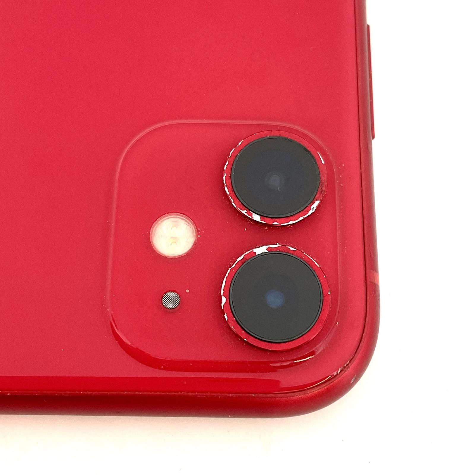 最速発送】Apple iPhone 11 64GB (PRODUCT)RED au 白ロム 72%【難有