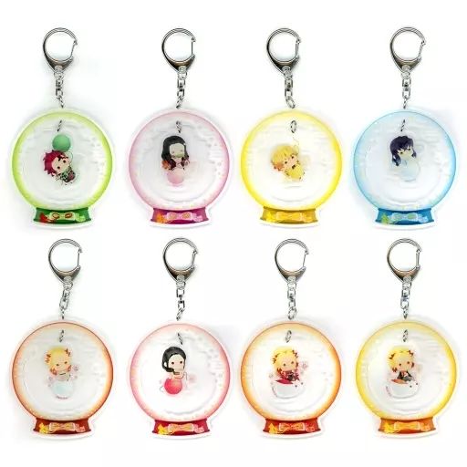 中古】雑貨 全8種セット 「鬼滅の刃 ゆるふわランダムゆらゆらアクリル