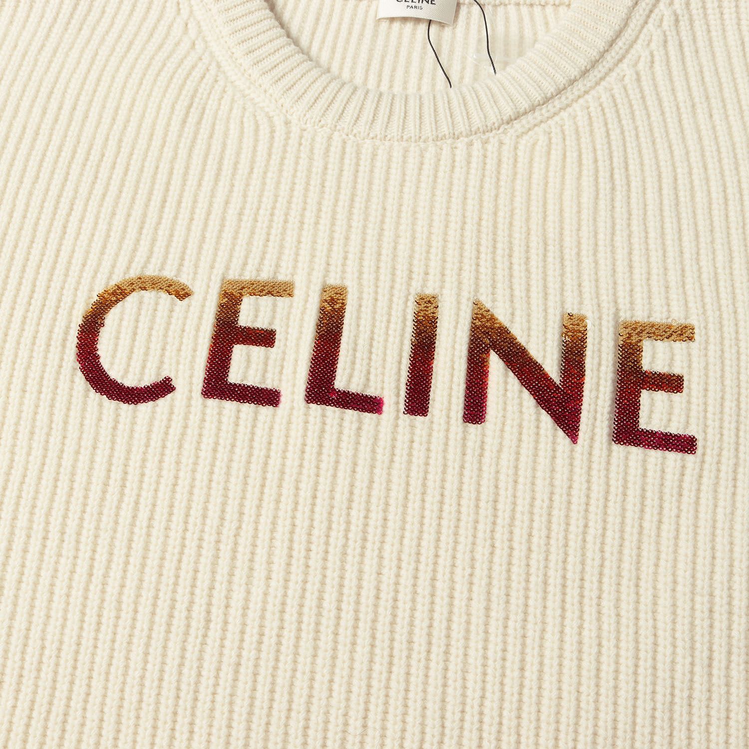 新品】CELINE セリーヌ ニット オフホワイト 白 サイズ:XXL | 22SS