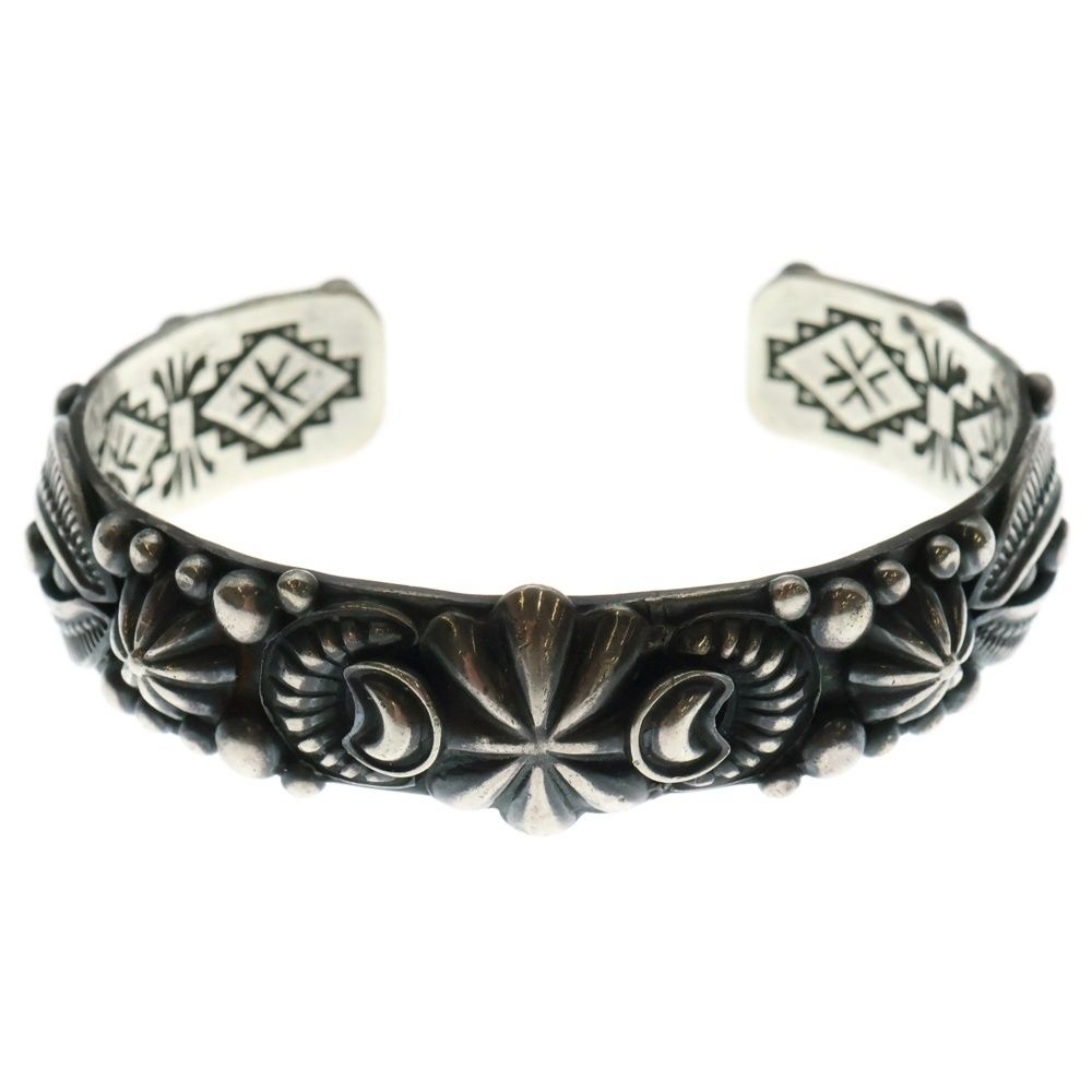 INDIAN JEWELRY インディアンジュエリー ナバホ族 Delbert Gordon デルバートゴードン バングル ブレスレットシルバー