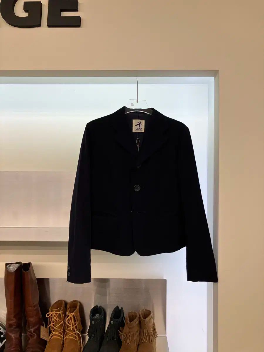 00s ISSEY MIYAKE イッセイミヤケ HAI ライン ジャケット ネイビー ブレザー