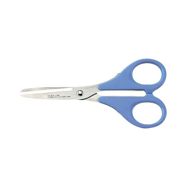まとめ ライオン事務器 ステンレスはさみ刃渡り45mm ブルー CS-130H 1セット 20本 ×3セット