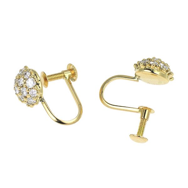 K18YG ダイヤモンド イヤリング 0.72ct