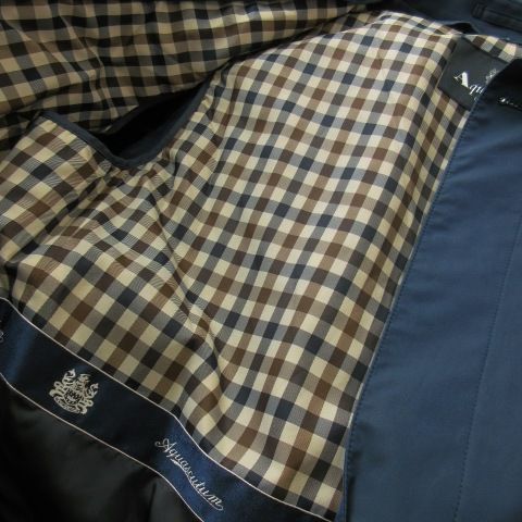 現行 美品 アクアスキュータム ステンカラーコート ライナー付き 42 未使用✨ アクアスキュータム ステンカラーコート ライナー