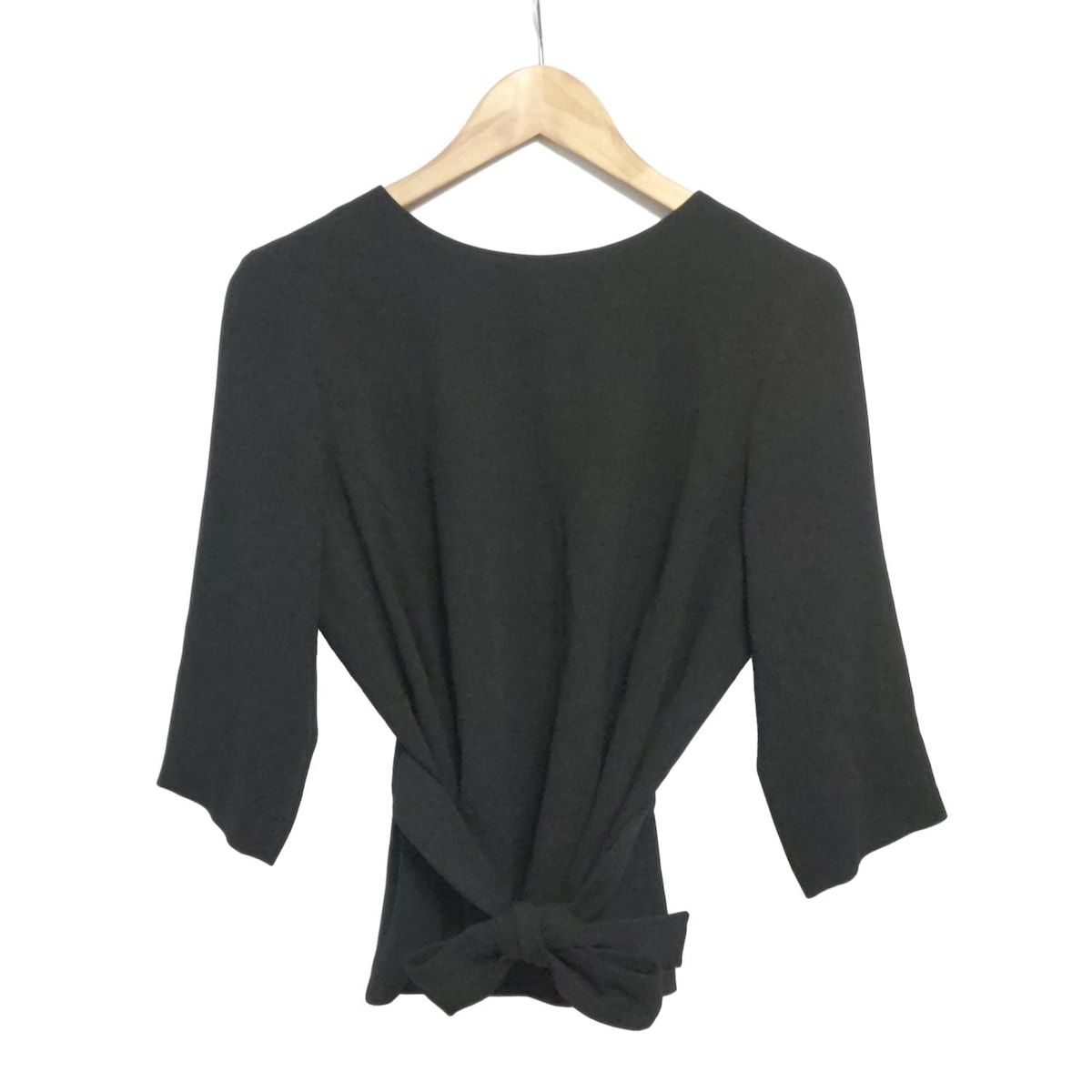 theory luxe セオリーリュクス 七分袖カットソー サイズ42 L レディース - 黒 リボン