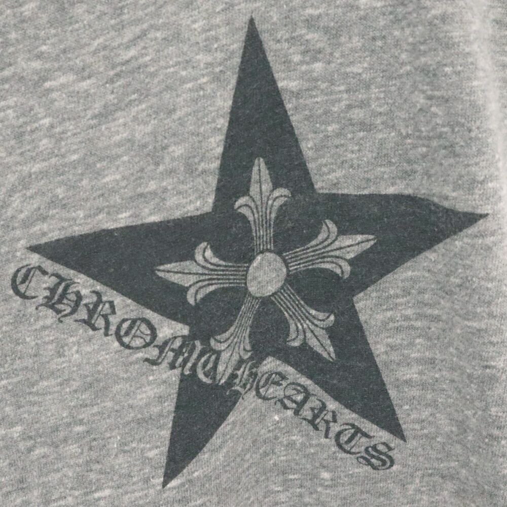 CHROME HEARTS (クロムハーツ) SWEAT PANTS STAR サイドスターロゴ スウェットパンツ グレー