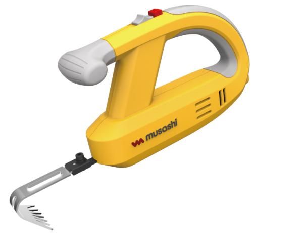 2営業日で発送 MUSASHI ムサシ 充電式除草バイブレーター イエロー WE-750 Y