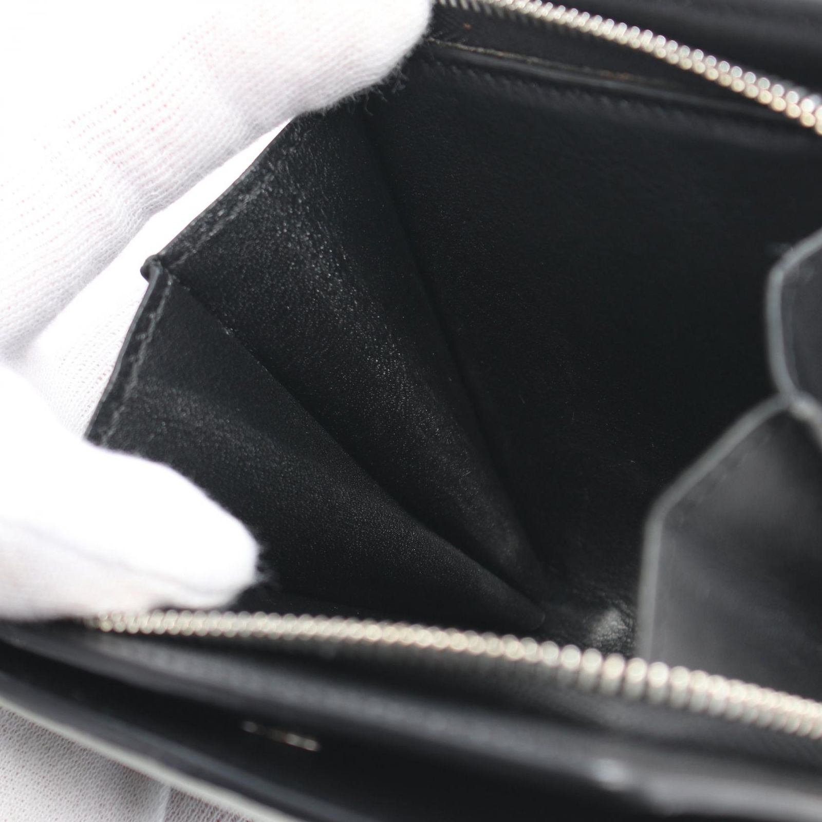 ロエベ LOEWE 二つ折り財布 ハーバリウム S ミントグリーン/ターコイズ