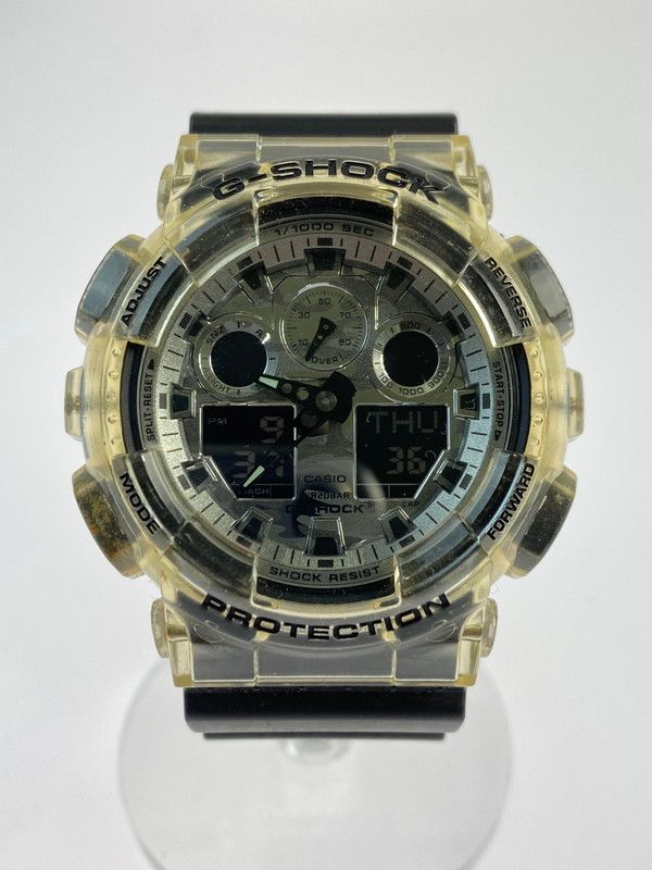 G-SHOCK ジーショック ”カモフラージュ スケルトンシリーズ”アナデジ クォーツ腕時計 GA-100SKC-1AJF 腕時計 時計  【196-240321-jt-07-MIN】