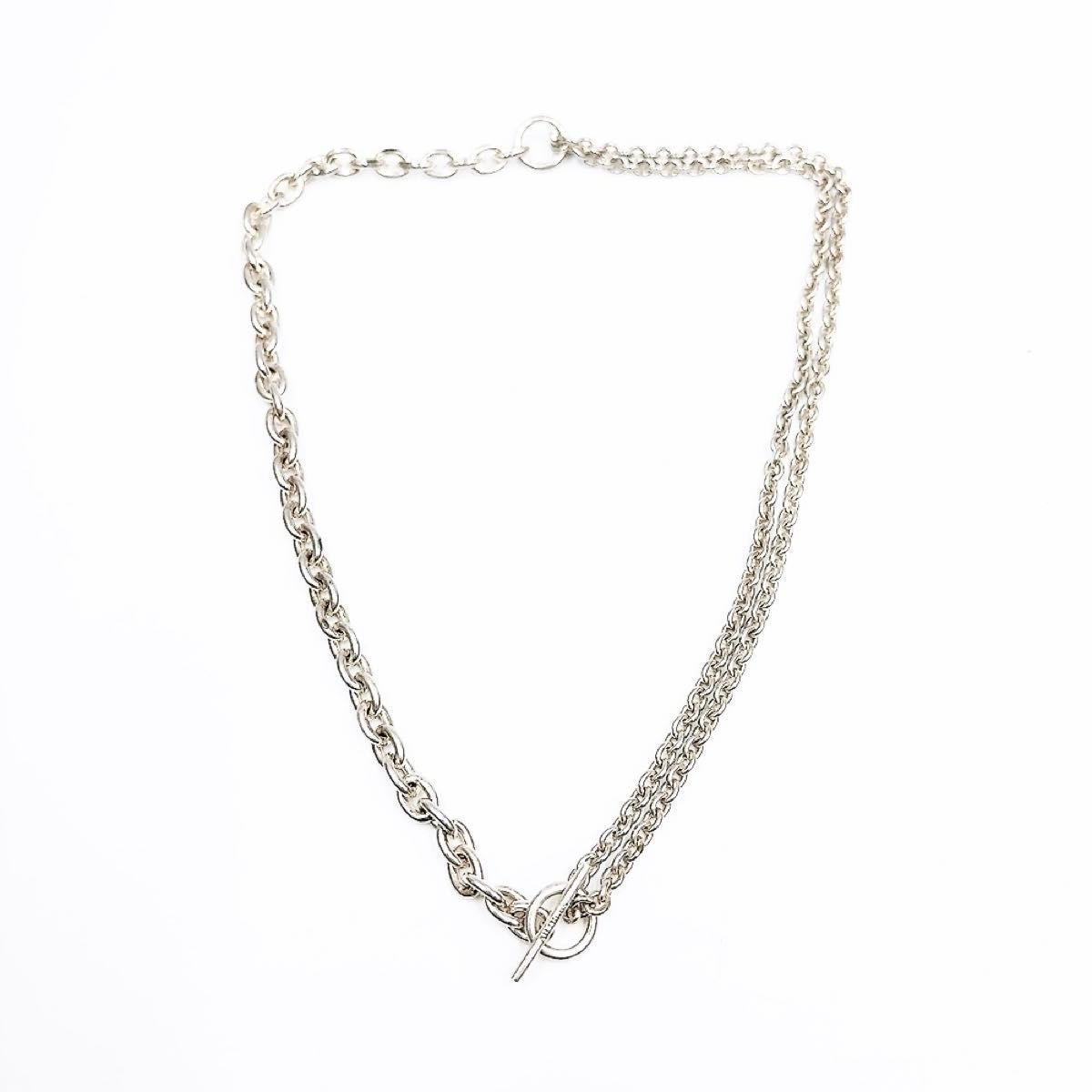 All Blues オール ブルース DOUBLE NECKLACE シルバー ダブルチェーン 