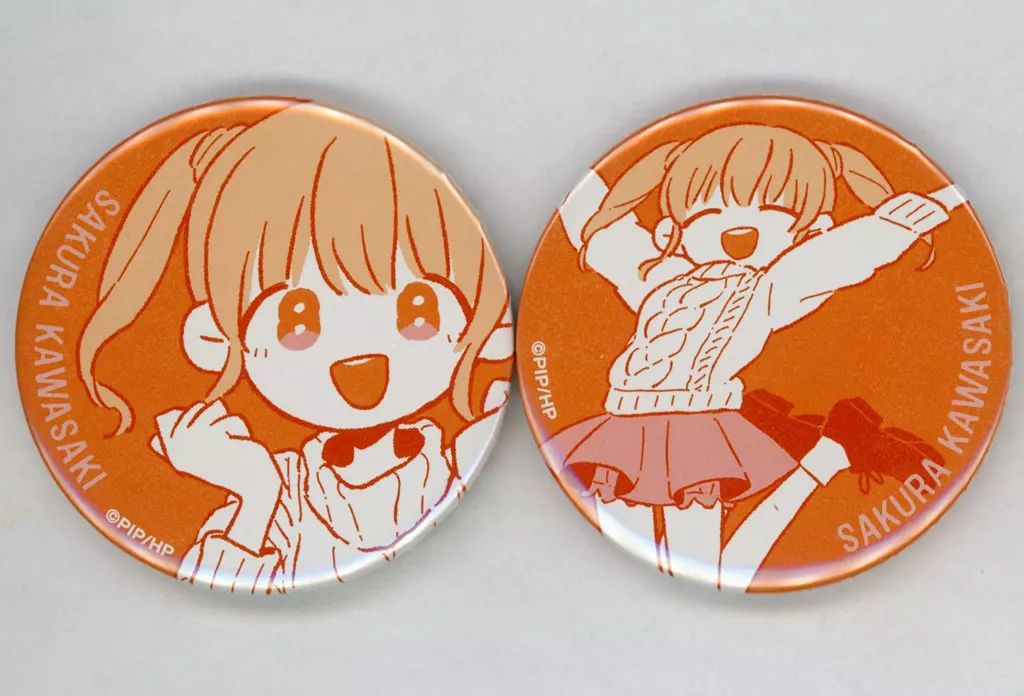 m38:アイドリープライド オンラインくじ プレミアム缶バッジ 川咲さくら 中古】バッジ・ピンズ 川咲さくら オリジナル缶バッジ2個セット