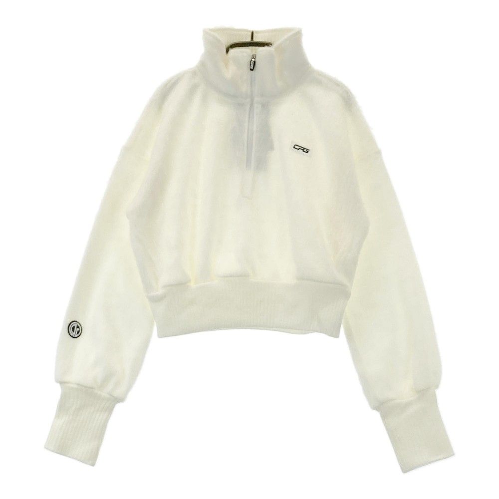 サイズ 2 CPG GOLF シーピージーゴルフ シャギータッチ ショート丈 ニット ホワイト系 240101440595 ゴルフウェア レディース ストスト