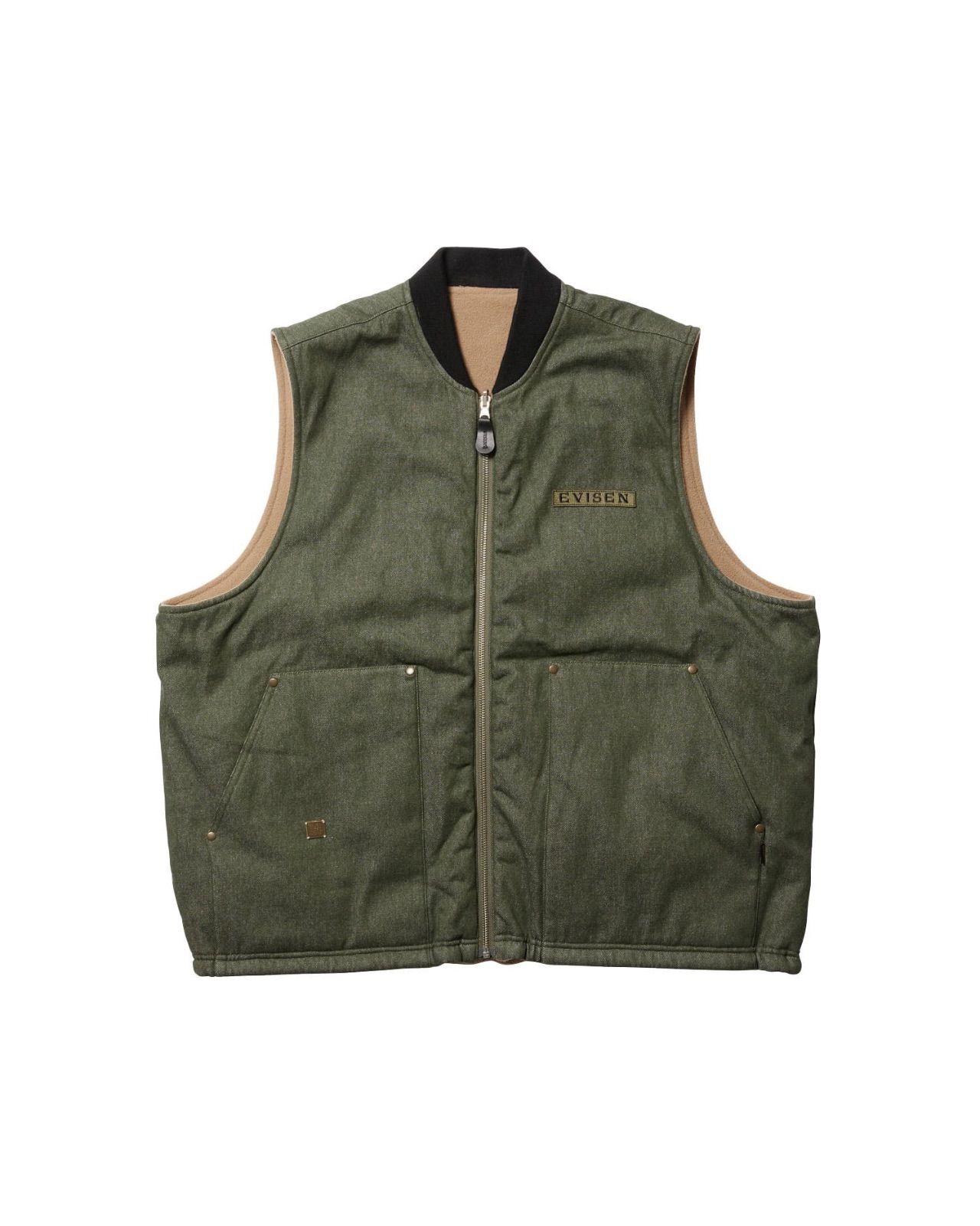【☆RH☆さん専用】Evisen DENIM REVERSIBLE VEST EVISEN / MICROFLEECE DENIM REVERSIBLE VEST / OLIVE - メルカリ