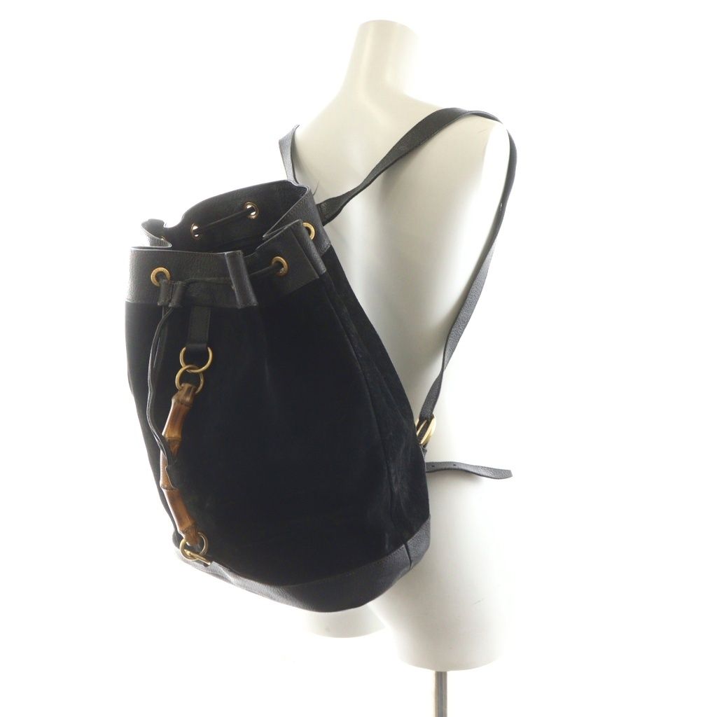 グッチ GUCCI バンブー リュックサック デイバッグ 巾着