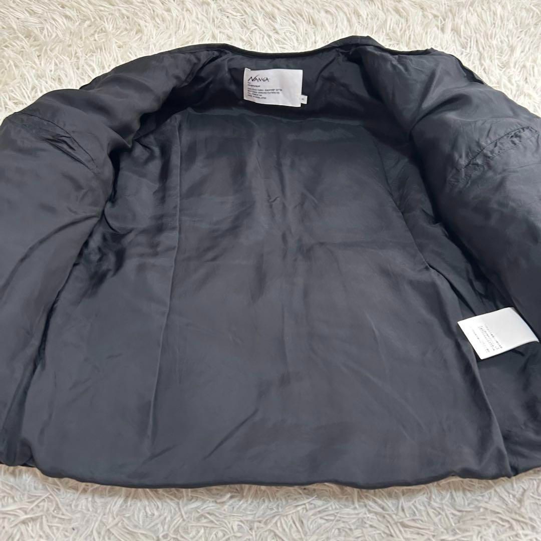 希少✨NANGA for graphpaper ノーカラー ダウンジャケット 黒