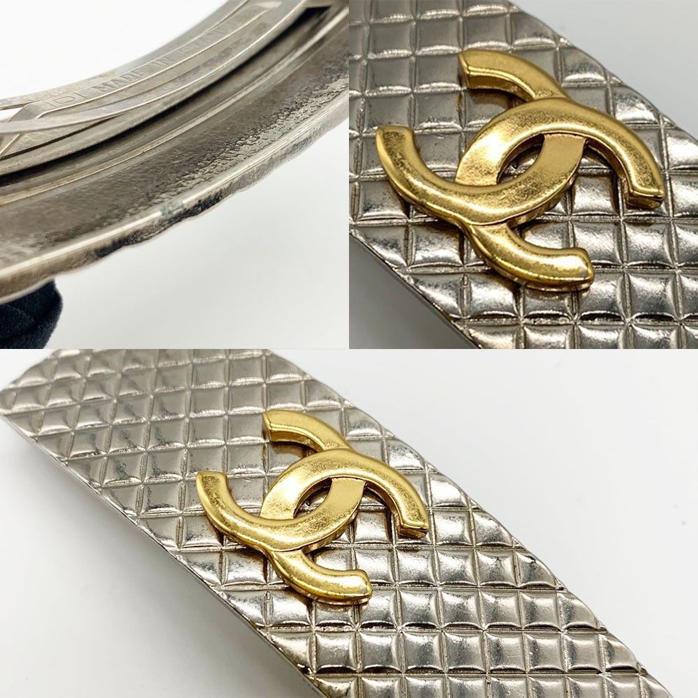 シャネル バレッタ マトラッセ ヘアアクセサリー 98P ABランク 中古  