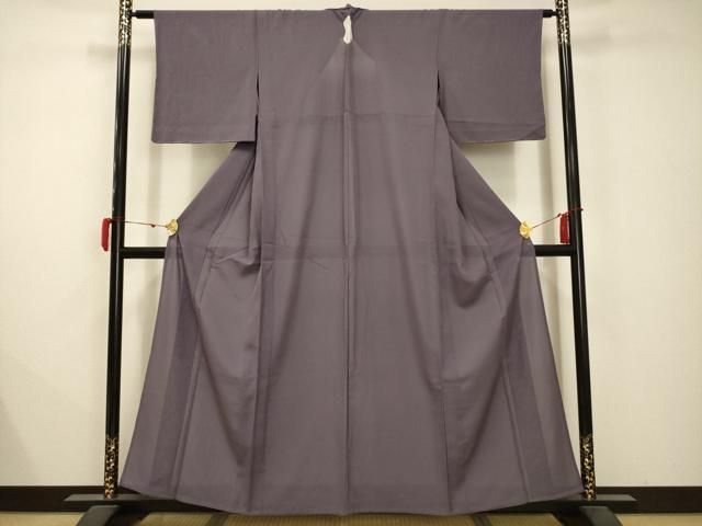 平和屋着物 夏物 色無地 絽 竜胆色 正絹 AABB8776sx