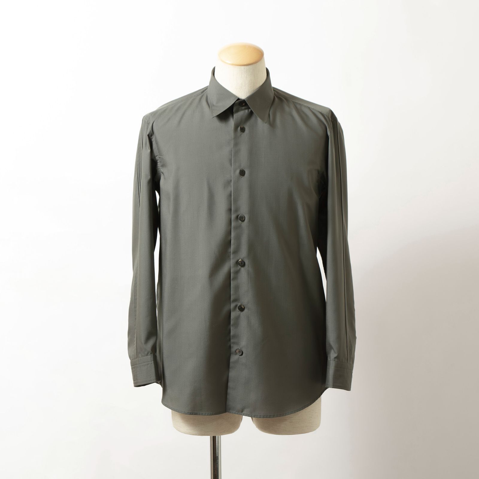 ✨極美品/09AW✨ISSEY MIYAKE MEN プリーツ 長袖 シャツ M イッセイミヤケメンISSEY MIYAKE MEN シワプリーツ長袖シャツ 生成りXL