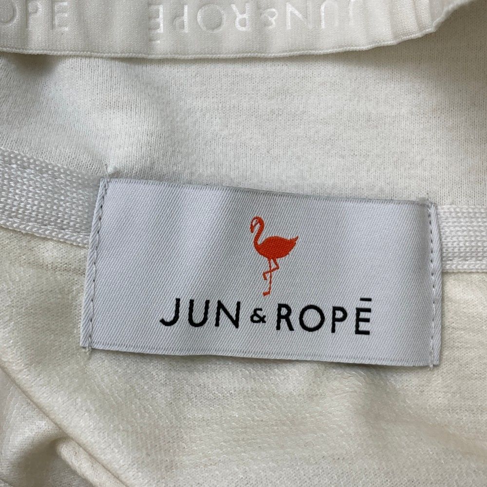 サイズ：L JUN&amp;ROPE ジュン アンド ロペ  ジップベスト  ホワイト系 [240101470132] ゴルフウェア レディース ストスト サイズ：L JUN&ROPE ジュン アンド ロペ ジップベスト ホワイト