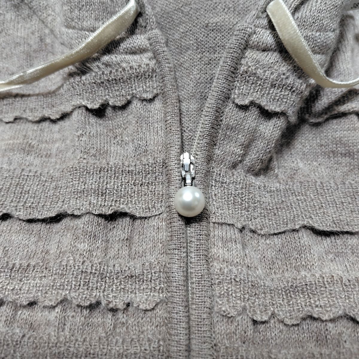 rene ルネ ジップアップパーカー フーディー 日本製 グレー サイズ36