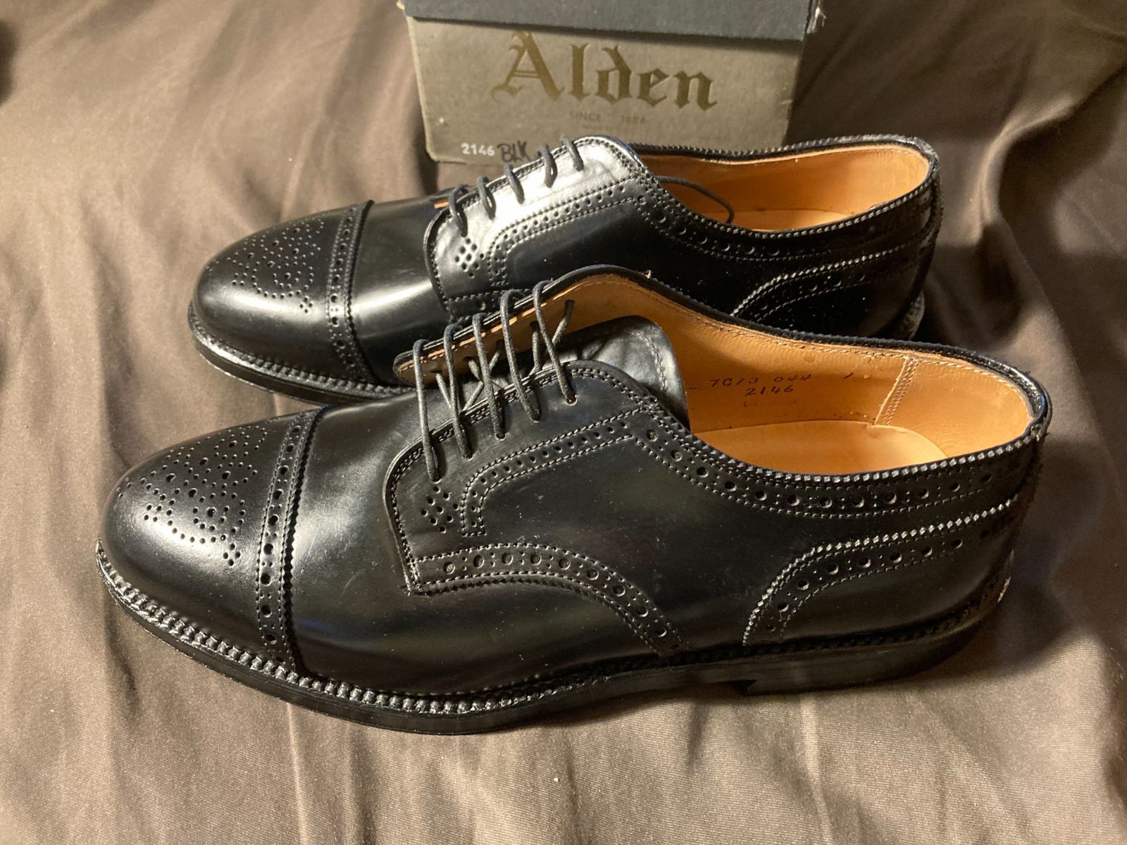 デッドストック Alden オールデン Wネーム 新品 コードバン 2145 黒 