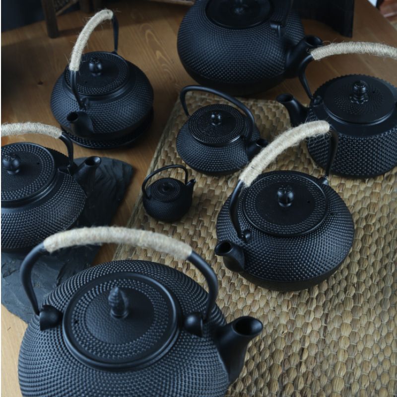 鋳鉄製鉄瓶 提梁鉄瓶 やかんを沸かす 南部鉄瓶お茶の道具 手作り