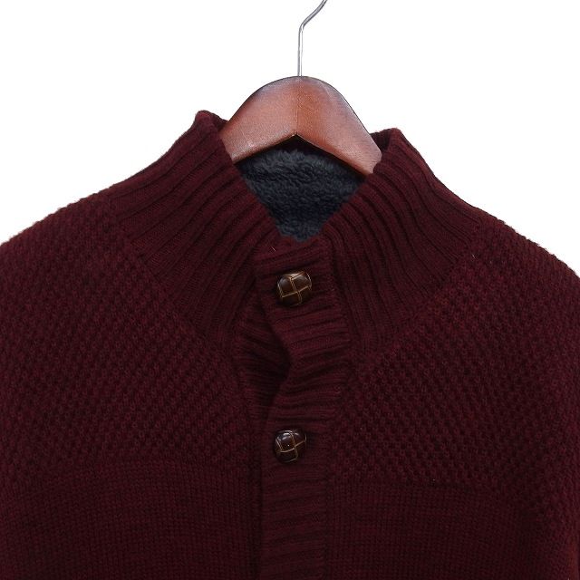 BOB　イタリア製　カシミヤ 混　エルボーパッチ　カーディガン URBAN RESEARCH ROSSO MEN カーディガン エルボーパッチ付き