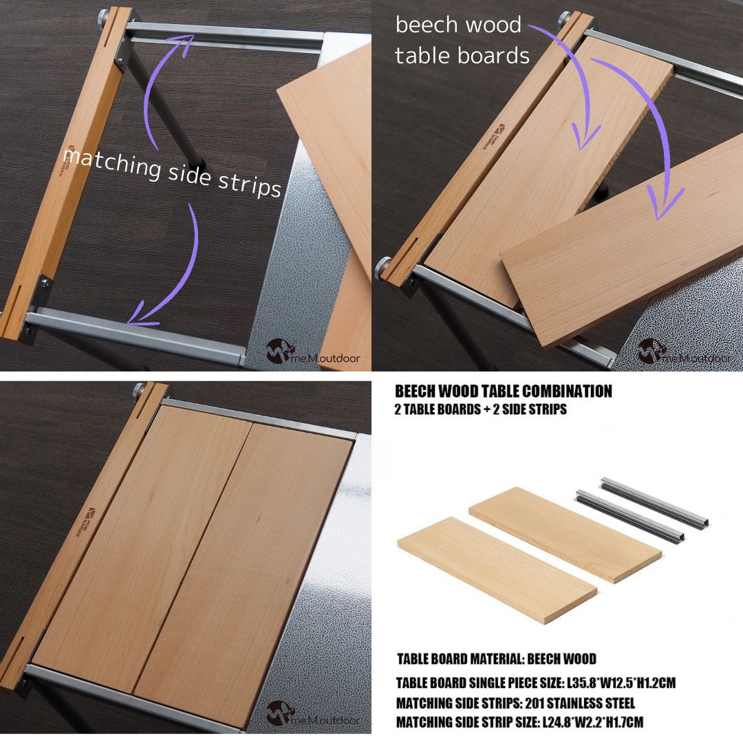 ブナ天板付き/XLサイズ/All-match folding table_IGT