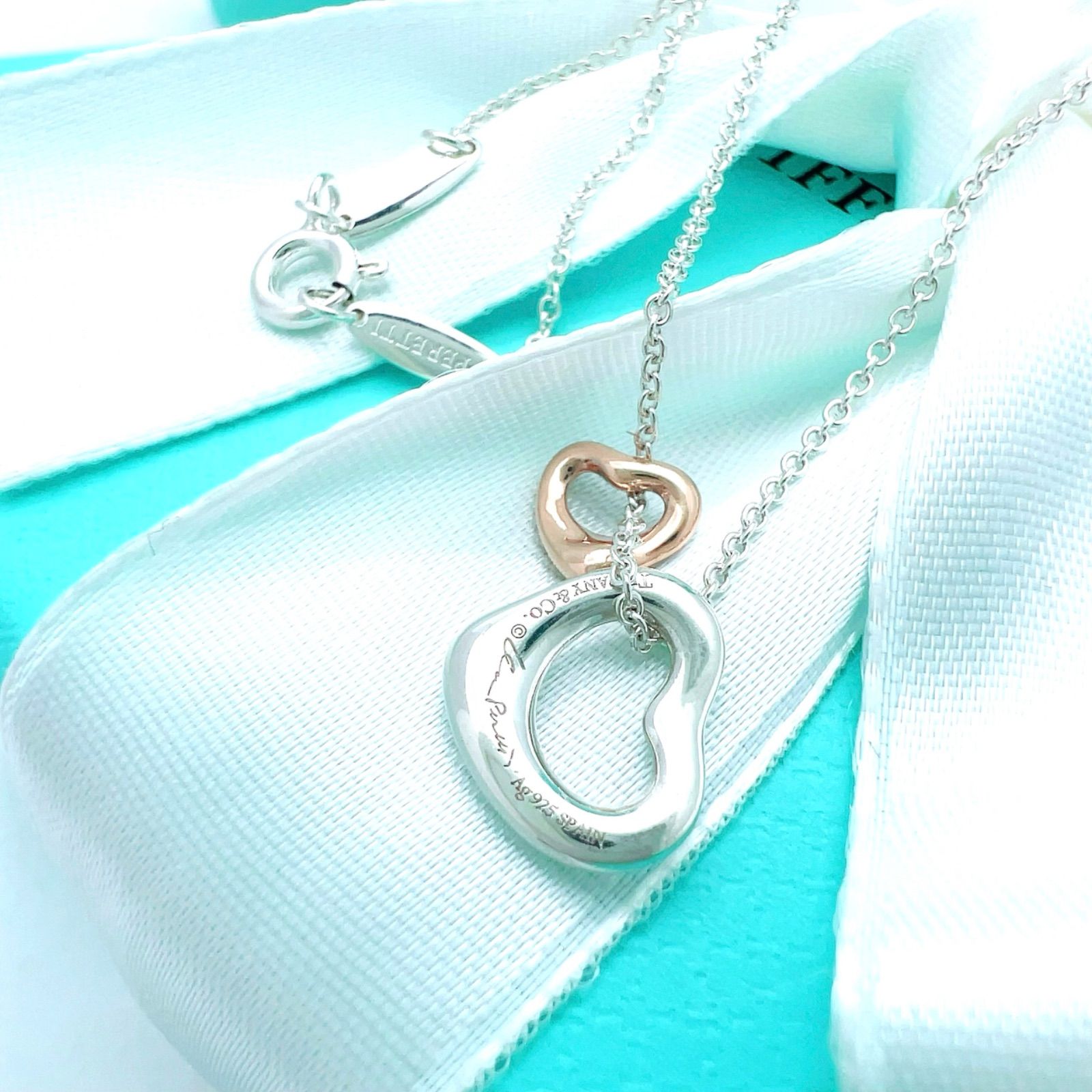 Tiffany&Co ティファニー オープンハート キーリング チャーム 【公式 