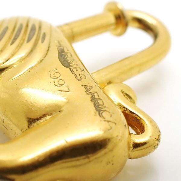 HERMES エルメス ライオン 1997 カデナ チャーム ゴールド HERMES(エルメス) 1997年限定 lion cadena charm ライオン