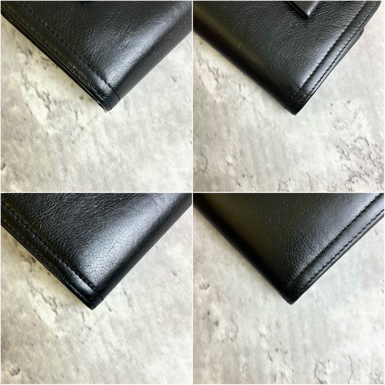 PRADA プラダ 二つ折財布 リボン ロゴ入り カード入れ コインケース 美 