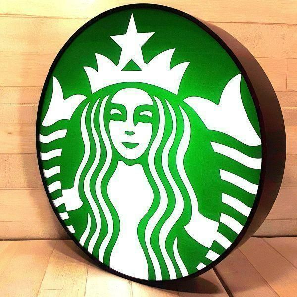 新品！ スターバックス コーヒー 新ロゴ 看板 ネオン サイン 壁掛け ライト