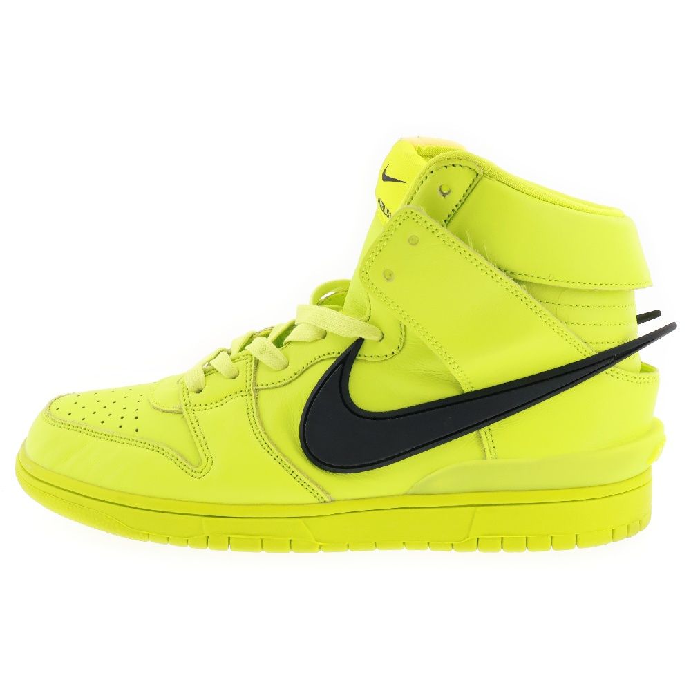 NIKE (ナイキ) ×AMBUSH NIKE DUNK HIGH CU7544-300 アンブッシュ ダンク ハイカットスニーカー US10/28cm イエロー