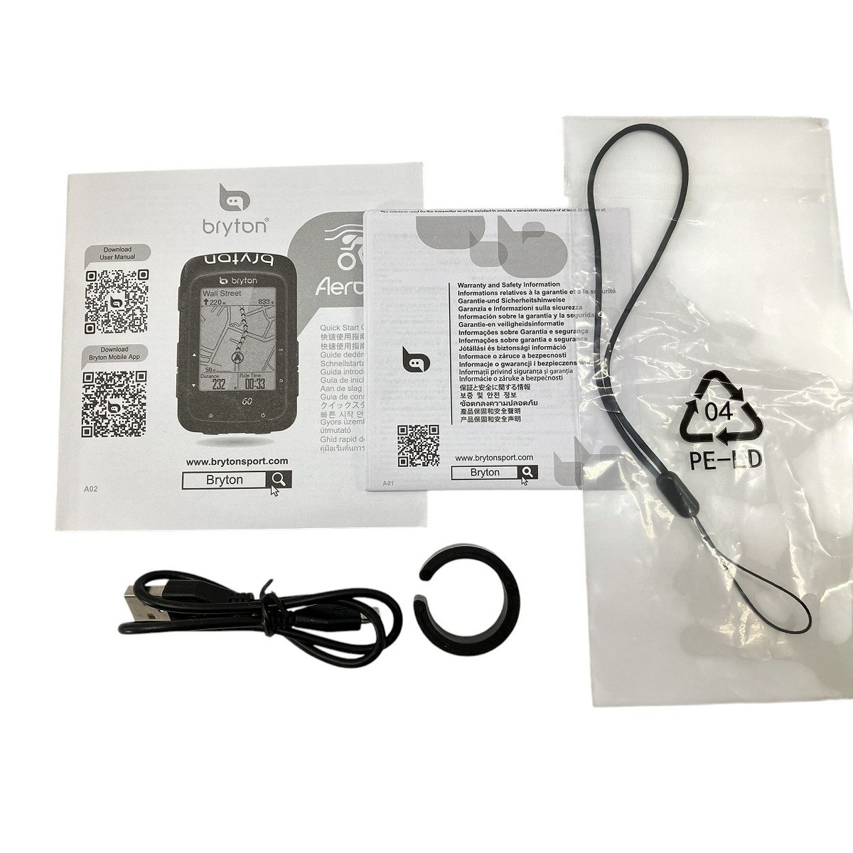 Bryton ブライトン Aero 60 サイクルコンピューター サイコン ロードバイク周辺 アクセサリ W10451036