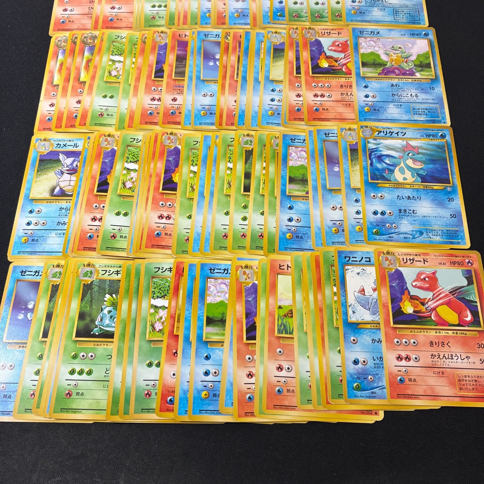 旧裏ポケカ 御三家 6枚セット 旧裏ポケモンカード 御三家一進化までセット - メルカリ