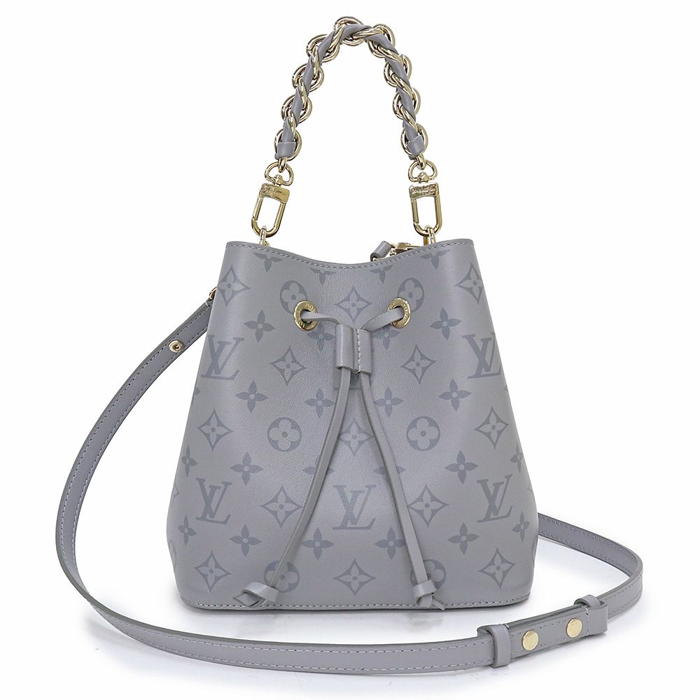 ノ*エ様 Louis Vuitton グレー ハンドバッグ ノ*エ様 Louis Vuitton グレー レザー ショルダーバッグ