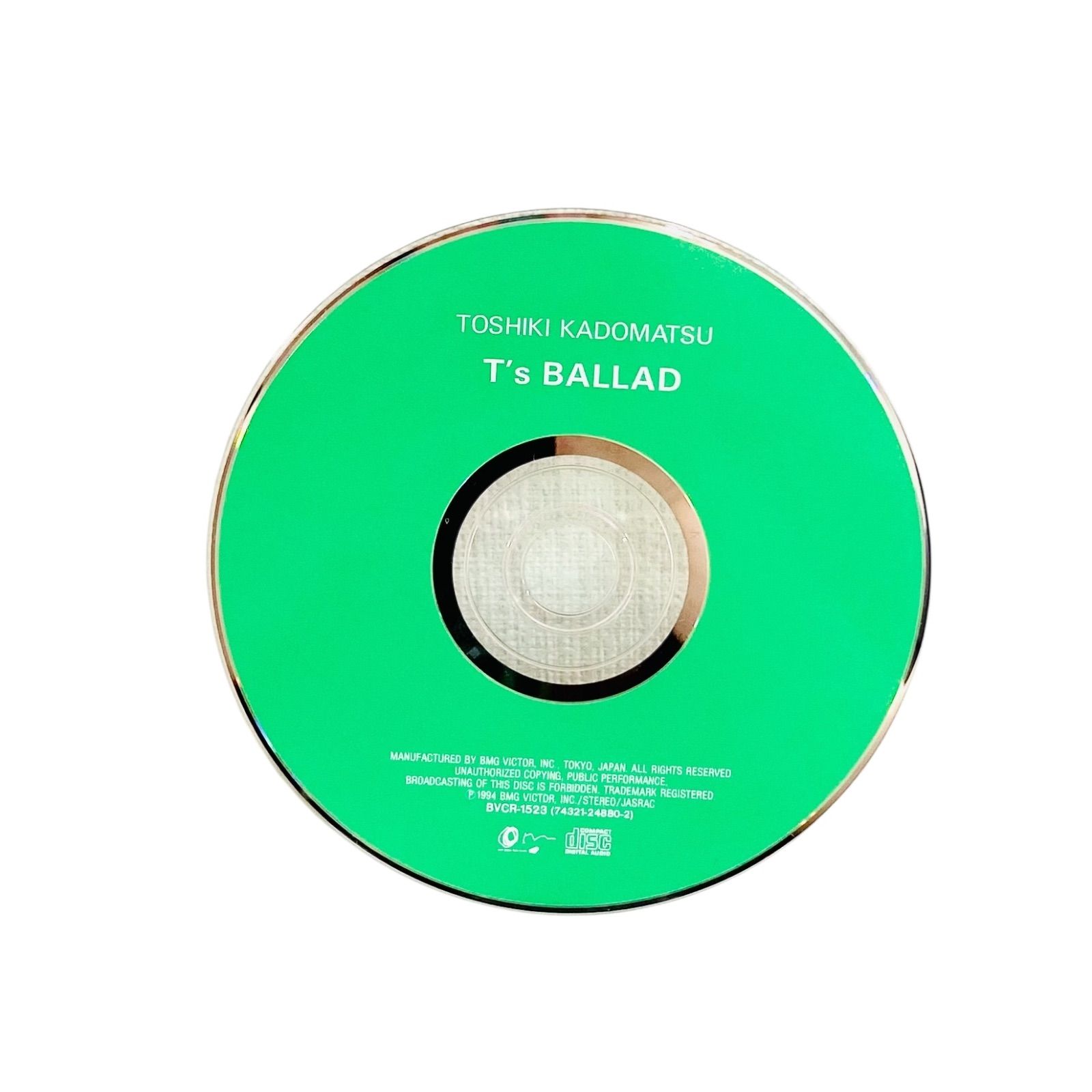 F07286 CD T's BALLAD / TOSHIKI KADOMATSU 角松敏生 RAMP IN
