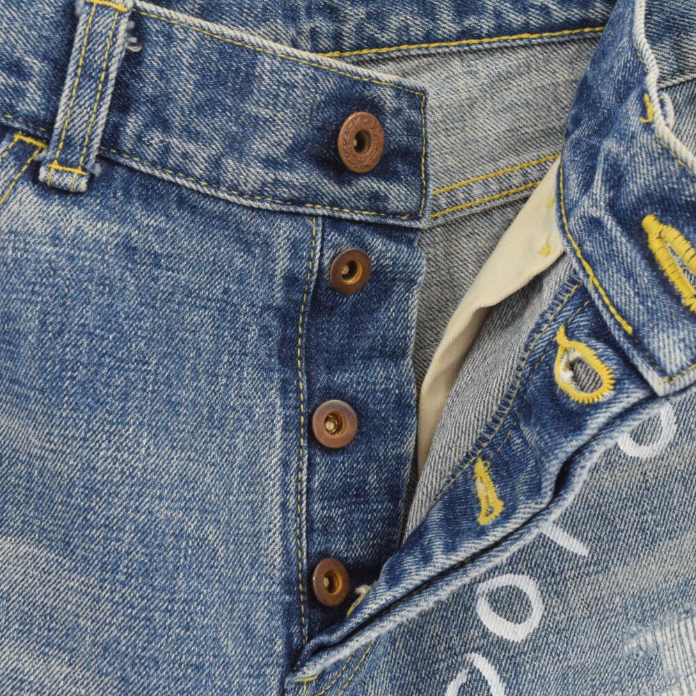 MINDSEEKER (マインドシーカー) 22SS TICKET PATCH CRASH DENIM パッチ