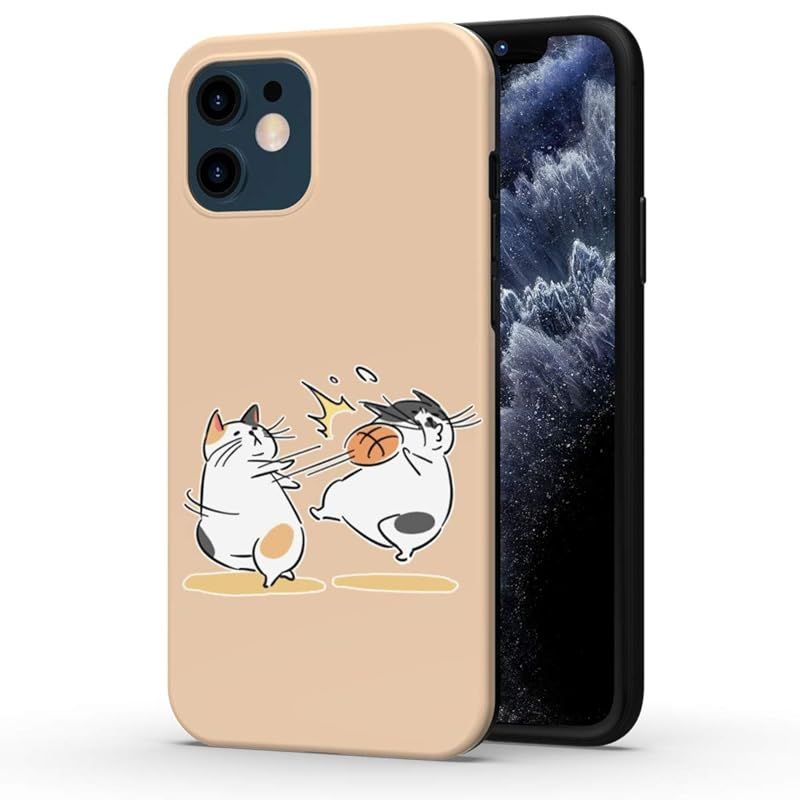 THE DREAMY LIFT iphone ケース アニメ 漫画 猫 かわいい かっこいい 綺麗 萌え 人気 グッズ スマホケース (喧嘩猫， iphone12、iphone12 Pro) 0