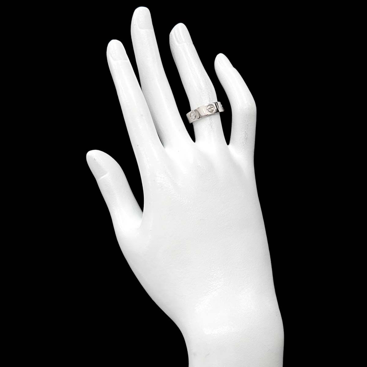 カルティエ Cartier ラブ #51 リング K18 WG ホワイトゴールド