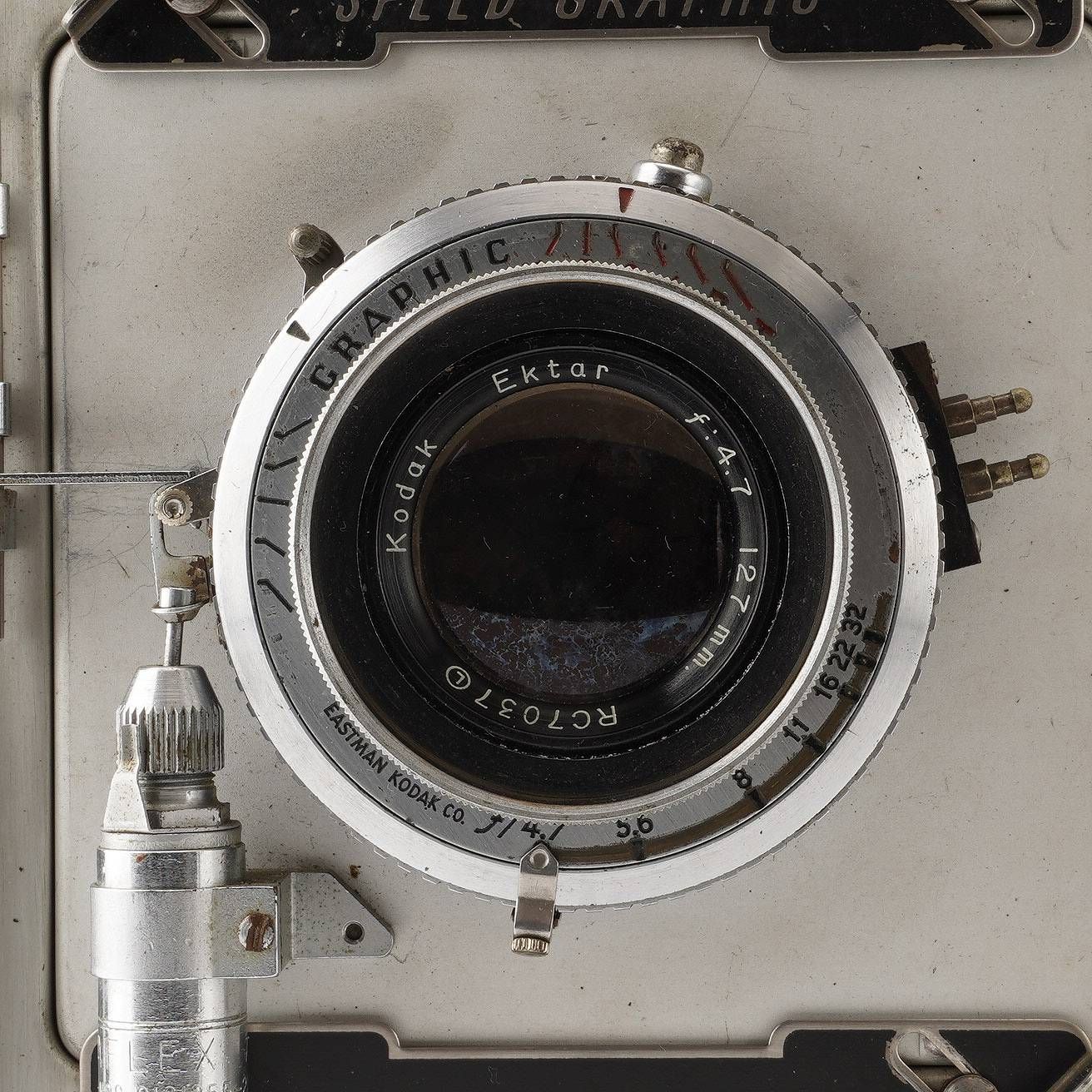 ジャンク Graflex Crown GRAPHIC Special / Kodak Ektar 127mm F4.7