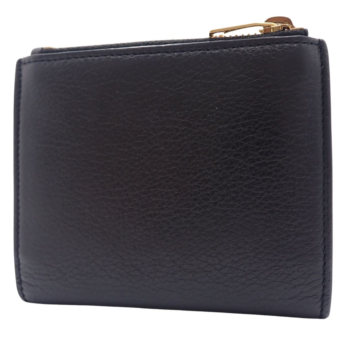 SAINT LAURENT PARIS サンローランパリ タイニーモノグラム 2つ折り財布 コンパクトウォレット 二つ折り 小物 YSL 折りたたみ財布 レザー ブラック黒 ゴールド金具 635265 レディース 40802160975 アラモード