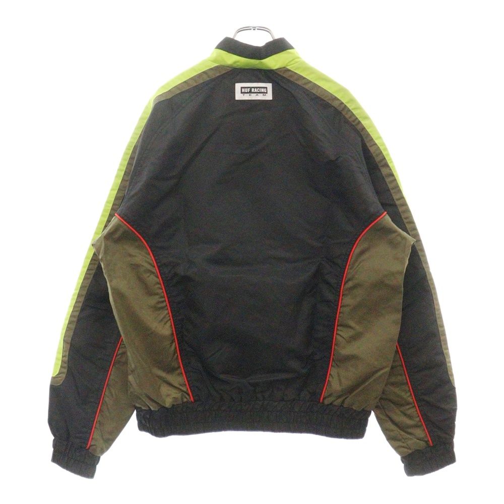 HUF (ハフ) MOTO JACKET モト レーシングジャケット ブラック/グリーン 