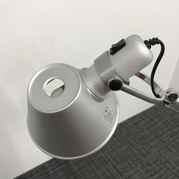 アルミ クランプ アルテミデ トロメオ 照明器具 テーブル照明 シルバー W Max1185mm