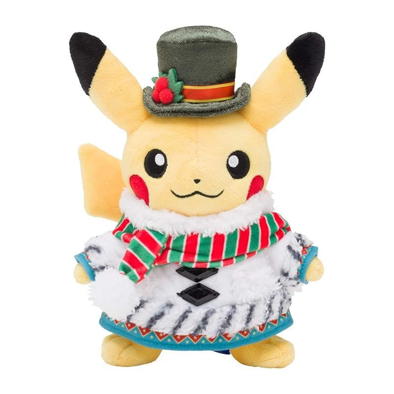 【新着商品】ポケモンセンターオリジナル ぬいぐるみ Pokemon Christmas Wonderland ピカチュウ 15×10×20(H×W×D:) 1