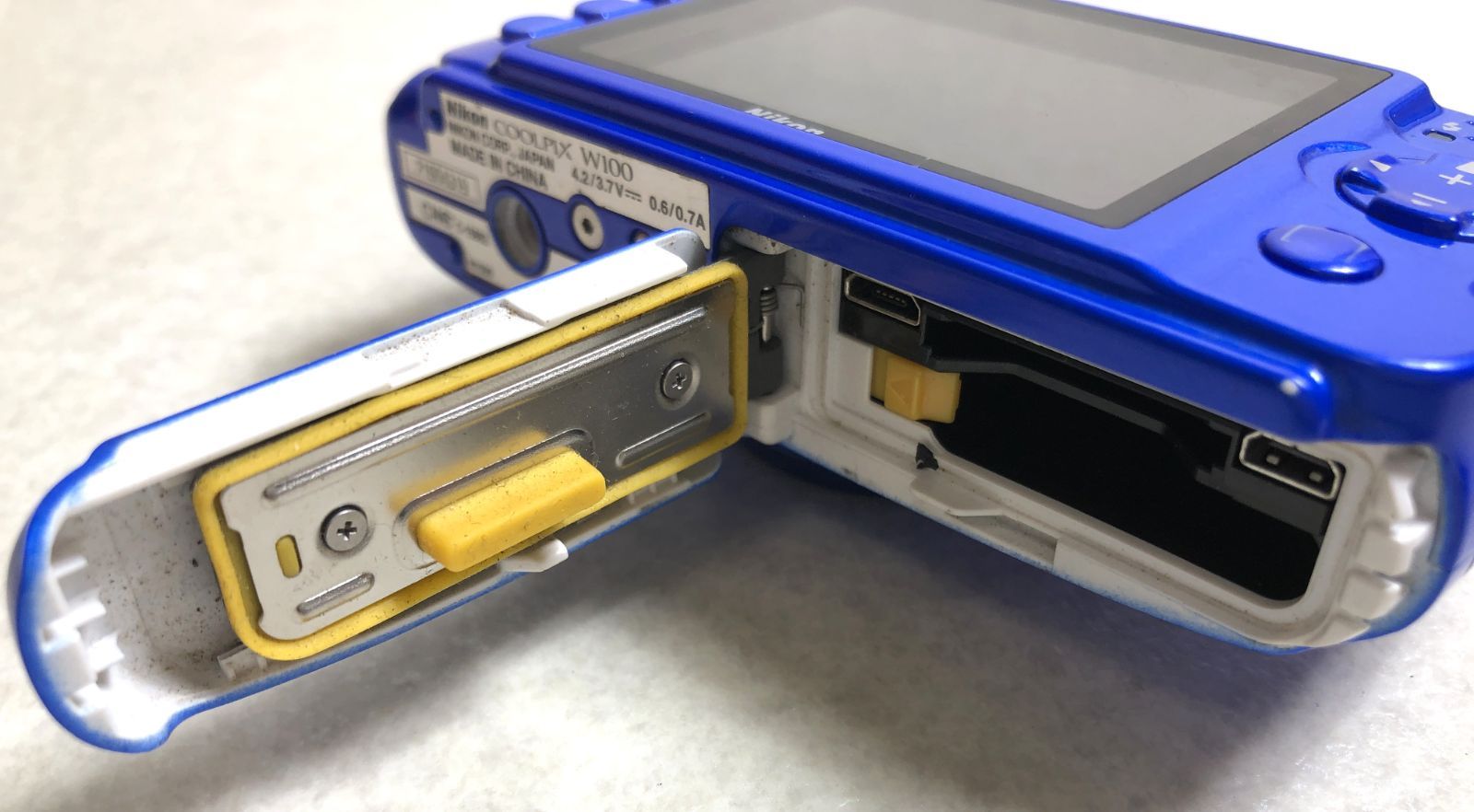 NIKON　デジタルカメラ　COOLPIX　Ｗ100　(ジャンク) Nikon - [ジャンク]Nikonニコン COOLPIX W100 ブルーの通販 by