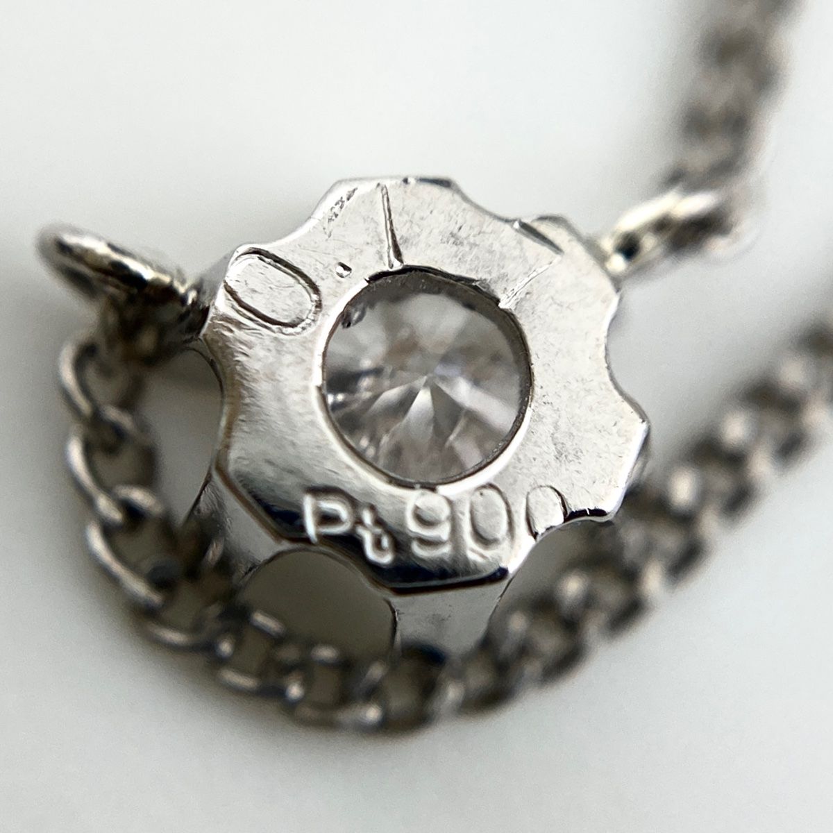 クロスモチーフ デザインネックレス プラチナ ペンダント メレダイヤ 十字架 Pt900 Pt850 ダイヤモンド レディース 中古 ラッピング可