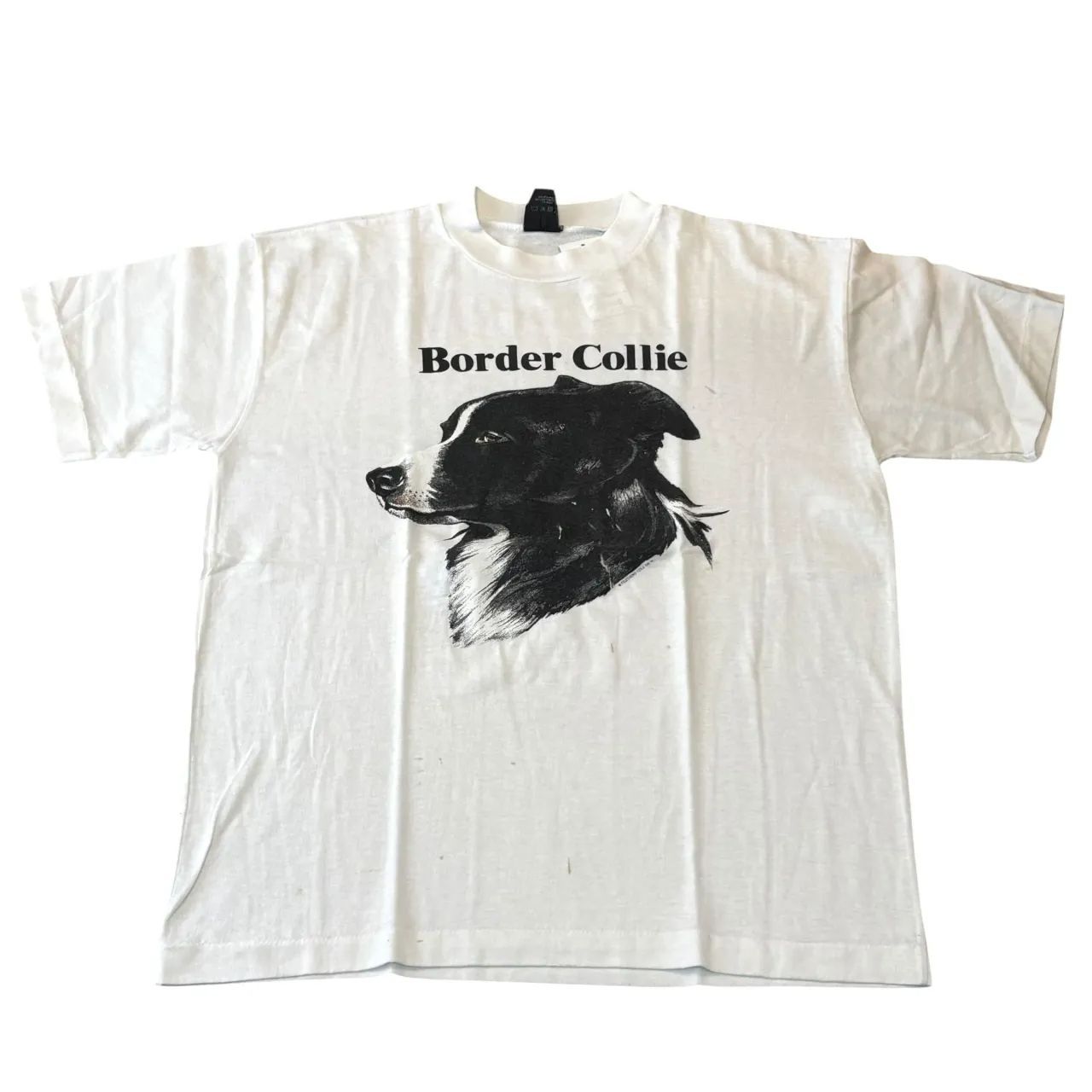 90s Border collie S/S TEE ボーダー コリー Tシャツ M 白