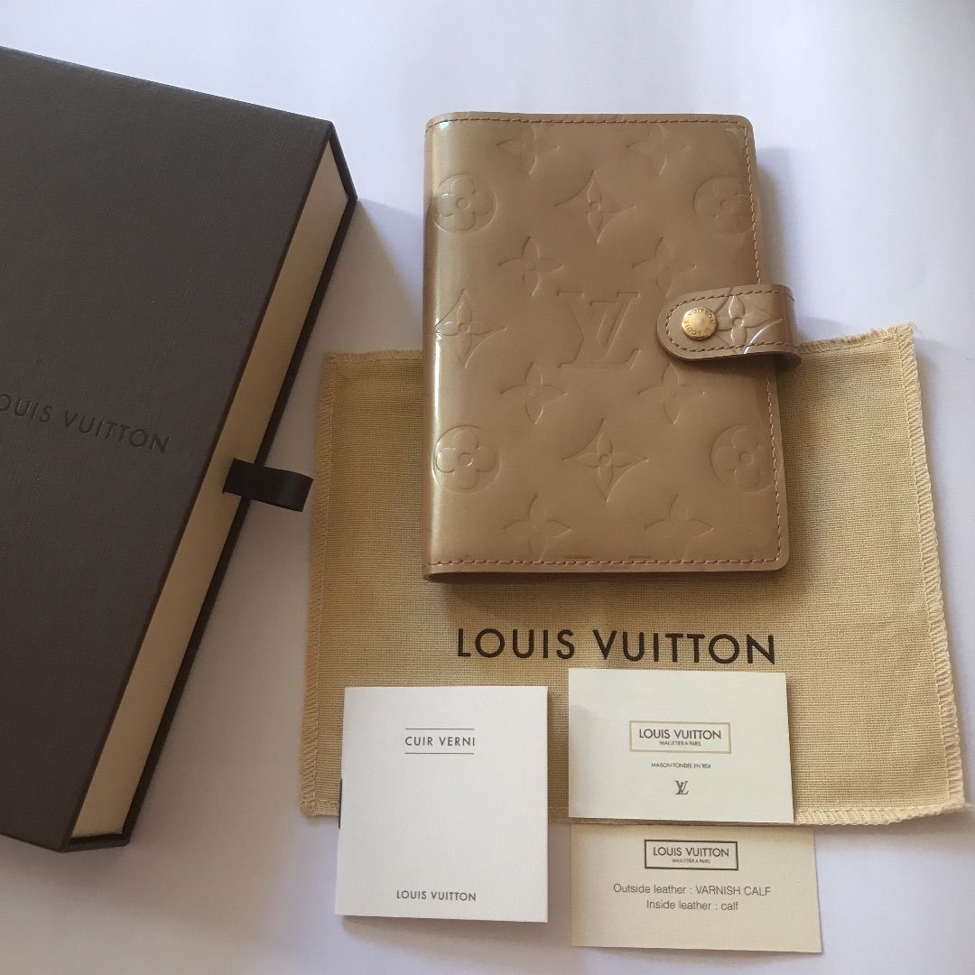 LOUIS VUITTON モノグラムヴェルニ 手帳カバー 袋付|箱なし